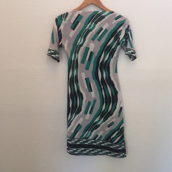 BCBGMAXAZRIA - 3/4 Sleeve PMJ Dress (Tide Multi) - Picture 5 of 6